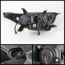 Load image into Gallery viewer, Spyder Toyota Highlander 11-13 Projector Headlights 3D DRL Blk PRO-YD-THLAN11-3DDRL-BK
