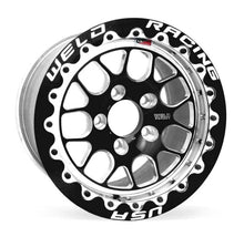 Load image into Gallery viewer, Weld S77 15x8.33 / 5x4.5 BP / 4.5in. BS Black Wheel (Medium Pad) - Black Single Beadlock MT
