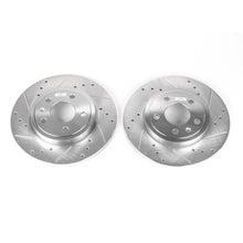 Load image into Gallery viewer, Power Stop 05-09 Audi A4 Rear Evolution Drilled &amp; Slotted Rotors - Pair
