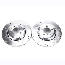 Load image into Gallery viewer, Power Stop 02-05 BMW 745i Rear Evolution Drilled &amp; Slotted Rotors - Pair
