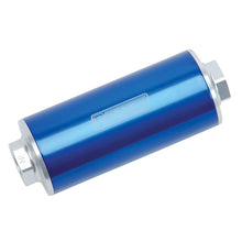 Load image into Gallery viewer, Russell Performance Profilter Fuel Filter 6in Long 60 Micron -10AN Inlet -10AN Outlet - Blue
