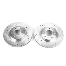 Load image into Gallery viewer, Power Stop 01-06 Hyundai Santa Fe Front Evolution Drilled &amp; Slotted Rotors - Pair
