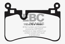Load image into Gallery viewer, EBC 08-13 Mercedes-Benz C63 AMG (W204) 6.2 Redstuff Rear Brake Pads
