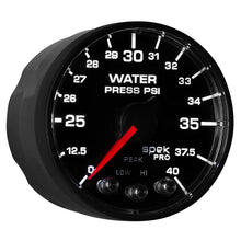 Load image into Gallery viewer, Autometer Spek-Pro - Nascar 2-1/16in Water Press 0- 40 psi Bfb

