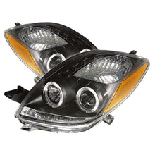 Load image into Gallery viewer, Spyder Toyota Yaris 06-08 2DR Projector Headlights LED Halo- LED Blk PRO-YD-TYA06-HL-BK
