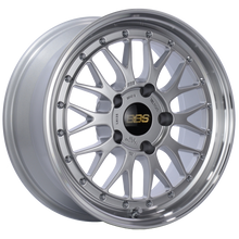 Load image into Gallery viewer, BBS LM 17x7.5 5x130 ET28 CB71.6 Diamond Silver Center Diamond Cut Lip Wheel

