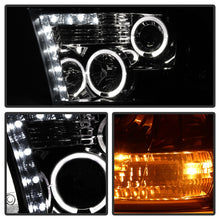 Load image into Gallery viewer, Spyder Dodge Ram 1500 09-14 10-14 Projector Headlights Halogen- LED Halo LED- Smke PRO-YD-DR09-HL-SM
