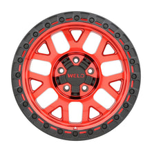 Load image into Gallery viewer, Weld Off-Road W133 17X9 Cinch 5X114.3 5X127 ET-12 BS4.50 Candy Red / Satin Black Ring 78.1
