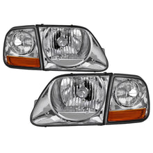 Load image into Gallery viewer, xTune 97-03 Ford F-150 4pc OEM Style Headlights w/Corner - Chrome (HD-JH-FF15097-L-SET-C)

