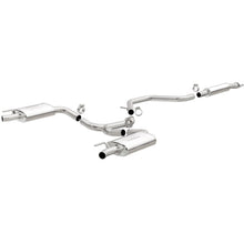 Load image into Gallery viewer, MagnaFlow Cat-Back SS 2.25/2.5in Dual Split Rear Exit Polished 3in Tip 2015 Chev Impala 3.6L V6
