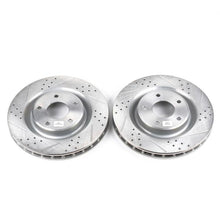 Load image into Gallery viewer, Power Stop 05-07 Cadillac XLR Front Evolution Drilled &amp; Slotted Rotors - Pair
