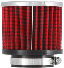 Load image into Gallery viewer, K&amp;N 1.75in Flange ID x 3in OD x 2.5in H Chrome Finish Rubber Base Crankcase Vent Filter
