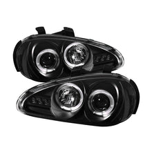 Load image into Gallery viewer, Spyder Mazda MX3 92-96 Projector Headlights LED Halo LED Black High H1 Low H1 PRO-YD-MMX392-HL-BK

