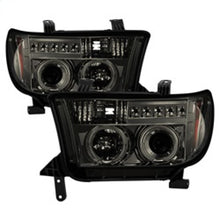 Load image into Gallery viewer, Spyder Toyota Tundra 07-13 Projector Headlights LED Halo LED Smke PRO-YD-TTU07-HL-SM
