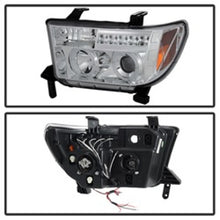 Load image into Gallery viewer, Spyder Toyota Tundra 07-13 Projector Headlights LED Halo LED Chrm PRO-YD-TTU07-HL-C

