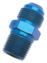 Load image into Gallery viewer, Russell Performance -4 AN to 3/8in NPT Straight Flare to Pipe (Blue)
