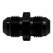 Load image into Gallery viewer, DeatschWerks 8AN Male Flare to 8AN Male Flare Coupler - Anodized Matte Black
