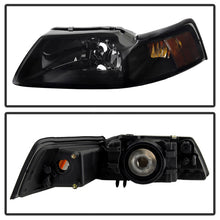 Load image into Gallery viewer, Xtune Ford MUStang 99-04 OEM Amber Headlights Black Smoked HD-JH-FM99-AM-BSM

