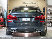 Load image into Gallery viewer, AWE Tuning BMW F10 M5 Touring Edition Axle-Back Exhaust Chrome Silver Tips
