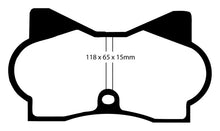 Load image into Gallery viewer, EBC 70-74 De Tomaso Pantera 5.7 Redstuff Front Brake Pads
