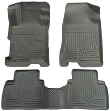 Load image into Gallery viewer, Husky Liners 06-11 Honda Civic (4DR) WeatherBeater Combo Gray Floor Liners
