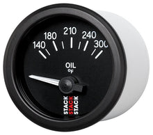 Load image into Gallery viewer, Autometer Stack 52mm 140-300 Deg F 1/8in NPTF Electric Oil Temp Gauge - Black

