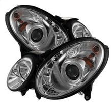 Load image into Gallery viewer, Spyder Mercedes Benz E-Class 07-09 Projector Headlights Halogen - DRL Chrm PRO-YD-MBW21107-DRL-C
