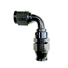 Load image into Gallery viewer, Fragola -6AN Real Street x 90 Degree 3/8 EFI Quick Disconnect Hose End Black
