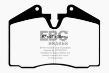Load image into Gallery viewer, EBC 89-95 Ferrari 348 3.4 Redstuff Front/Rear Brake Pads (Axle Set Only)
