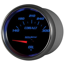 Load image into Gallery viewer, Autometer Cobalt 66.7mm 140-300 Degree F Electric Oil Temperature Gauge
