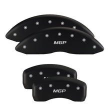 Load image into Gallery viewer, MGP 4 Caliper Covers Engraved Front Honda Engraved Rear H Logo Black finish silver ch
