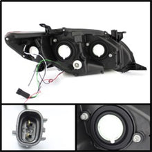 Load image into Gallery viewer, Spyder Toyota Corolla 11-13 Projector Headlights Halogen Model Only - DRL LED Blk PRO-YD-TC11-DRL-BK
