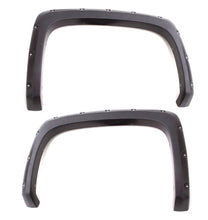 Load image into Gallery viewer, Lund 19-22 GM Silverado RX-Rivet Smooth Elite Series Fender Flares w/Black Bolts - Black 2pc Rear
