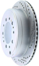 Load image into Gallery viewer, StopTech Select Sport 13-17 Toyota Land Cruiser Sport Drilled / Slotted Rear Driver-Side Brake Rotor
