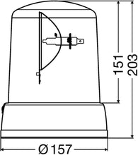 Load image into Gallery viewer, Hella Rotating Beacon H12V Yellow Mg12 2Rl
