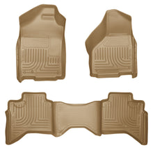 Load image into Gallery viewer, Husky Liners 03-08 Dodge Ram 1500/2500/3500 Quad Cab WeatherBeater Combo Tan Floor Liners
