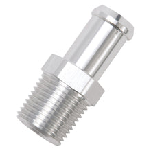 Load image into Gallery viewer, Edelbrock Hose End Straight 1/2In NPT to 5/8In Barb Clear Anodize
