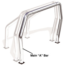 Load image into Gallery viewer, Go Rhino RHINO Bed Bar - Front Main A bar - Chrome
