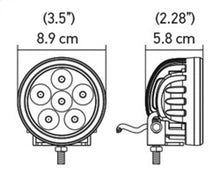Load image into Gallery viewer, Hella Value Fit 90mm 6 LED Light - PED Off Road Spot Light
