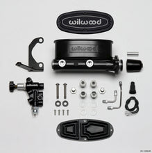 Load image into Gallery viewer, Wilwood HV Tandem M/C Kit w L/H Bracket &amp; Prop Valve - 1in Bore Black
