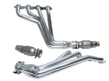 Load image into Gallery viewer, BBK 10-15 Camaro LS3 L99 Long Tube Exhaust Headers With Converters - 1-3/4 Silver Ceramic
