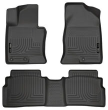 Load image into Gallery viewer, Husky Liners 11-12 Hyundai Sonata WeatherBeater Combo Black Floor Liners
