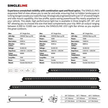 Load image into Gallery viewer, Go Rhino Xplor Blackout Series Sgl Row LED Light Bar (Side/Track Mount) 31.5in. - Blk
