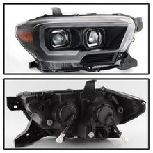Load image into Gallery viewer, xTune 16-18 Toyota Tacoma SR/SR5 DRL Proj Headlights w/Turn Signal - Blk (PRO-JH-TTA16-SR-BK)
