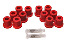 Load image into Gallery viewer, Energy Suspension 81-89 Toyota FJ40/FJ60 Landcruiser 2/4WD Red Front Leaf Spring Bushing (Set of 12)

