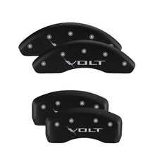 Load image into Gallery viewer, MGP 4 Caliper Covers Engraved Front &amp; Rear Cruze Red Finish Silver Char 2017 Chevrolet Cruze
