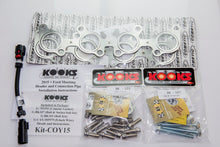 Load image into Gallery viewer, Kooks 15+ Mustang 5.0L 4V 2in x 3in SS Headers w/Green Catted OEM Connection Pipe
