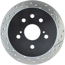 Load image into Gallery viewer, StopTech 06-10 Lexus IS 250/IS 300/IS 350 SportStop Slotted &amp; Drilled Left Rear Rotor

