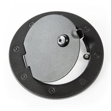 Load image into Gallery viewer, Rugged Ridge 07-18 Jeep Wrangler JK Textured Black Locking Gas Cap Door
