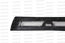 Load image into Gallery viewer, Seibon 08-12 Mitsubishi Lancer Evo X Shaved Emblem Carbon Fiber Front Grill does not fit MR model
